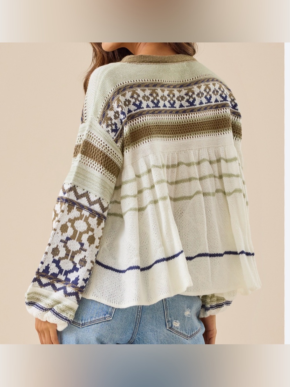 Altar’d State Babydoll Sweater